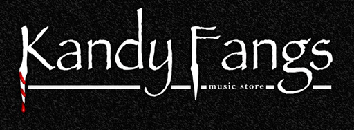 "Kandy Fangs Music Store sign"
